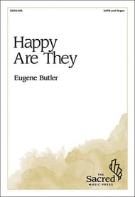 Happy Are They SATB choral sheet music cover Thumbnail